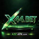 X44.BET app interface showing play-and-earn online gaming features on mobile device